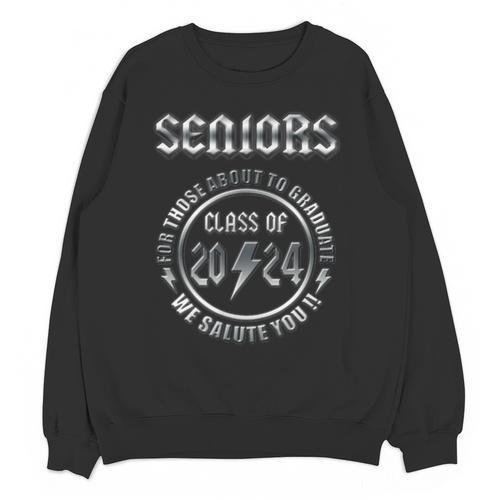 Graduation 2024 Rock & Roll Style Senior Unisex Sweatshirt - Best Gift Smart