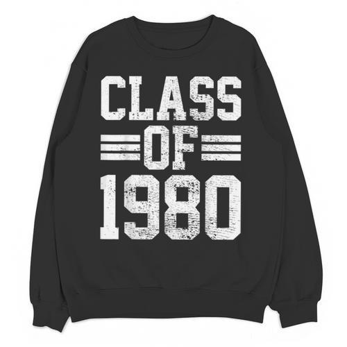 Graduation Class 1980 Unisex Sweatshirt - Best Gift Smart