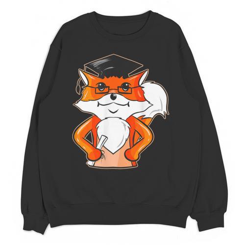 Graduation Fox School Bachelor Master Doctor Study Unisex Sweatshirt - Best Gift Smart