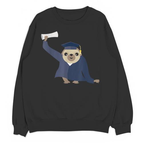 Graduation Sloth Lover T-Shirt Class Of 2019 Unisex Sweatshirt - Best Gift Smart