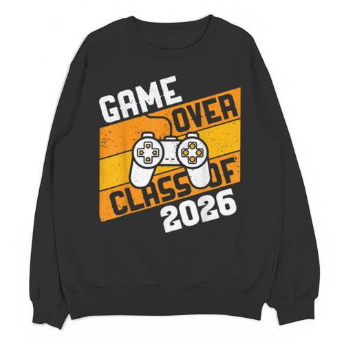 Graduation Video Gamer Game Over Class Of 2026 Senior Unisex Sweatshirt - Best Gift Smart