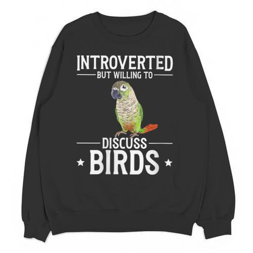 Green Cheek Conure Introvert Parrot Bird Conure Unisex Sweatshirt - Raresse