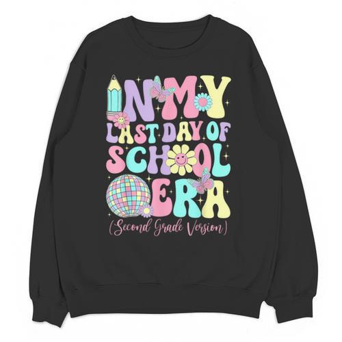 Groovy In My Last Day Of School Era Second Grade Graduation Unisex Sweatshirt - Best Gift Smart