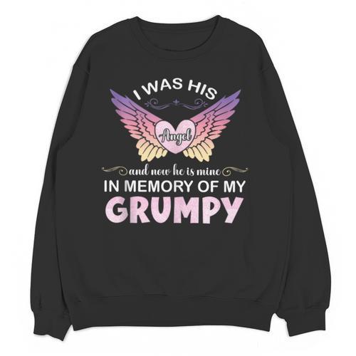 Grumpy Angel In My Memory Cute Family Remembrance Match Unisex Sweatshirt - Easessy