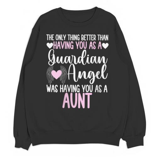 Guardian Angel Memorial In Memory Of Aunt Tee For Niece Unisex Sweatshirt - Easessy
