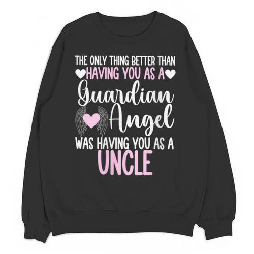 Guardian Angel Memorial In Memory Of Uncle Niece Nephew Unisex Sweatshirt - Easessy
