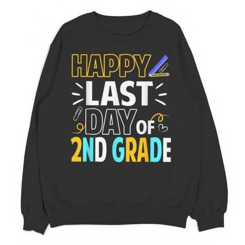 Happy Last Day Of 2nd Grade Shirt Cutie Graduation Unisex Sweatshirt - Best Gift Smart