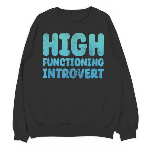 High Functioning Introvert Sarcasm Sarcastic Grunge Unisex Sweatshirt - Raresse