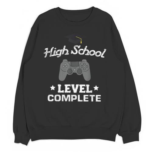 High School Graduation Shirt Video Gamer Nerd Geek Game Unisex Sweatshirt - Best Gift Smart
