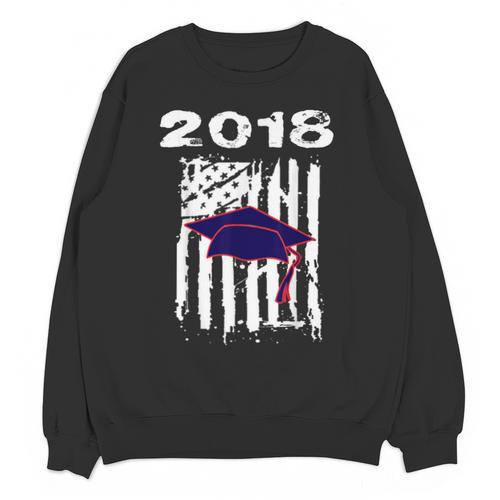 High School Graduation T Shirt Flag College Graduation Unisex Sweatshirt - Best Gift Smart