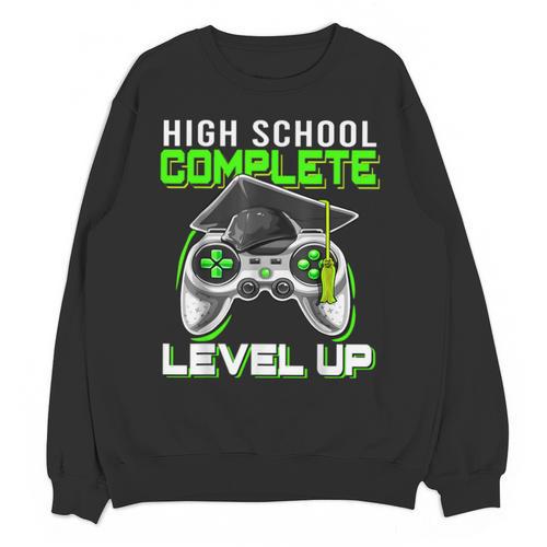 High School Level Complete Class Of 2024 Graduation Unisex Sweatshirt - Best Gift Smart