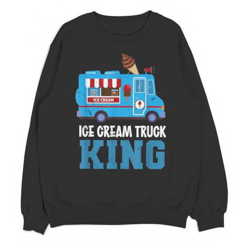 Ice Cream Truck King Nostalgia Summer Ice Cream Truck Driver Unisex Sweatshirt - Figerry
