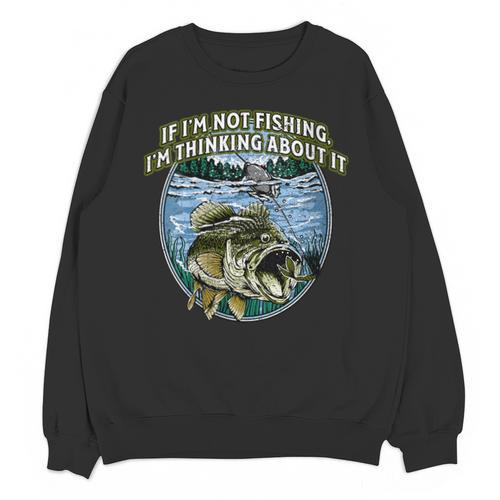 If I’m Not Fishing I’m Thinking About It Introvert Lifestyle Unisex Sweatshirt - Raresse