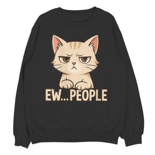 Introvert Anime Cat Ew People Unisex Sweatshirt - Raresse