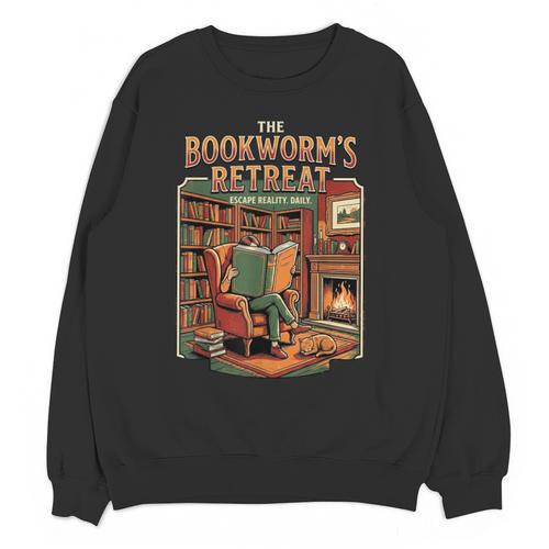 Introvert Book Lover The Bookworm's Retreat Unisex Sweatshirt - Raresse