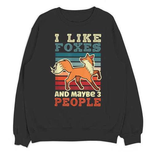 Introvert Fox Animal Lover Saying Loner Antisocial Unisex Sweatshirt - Raresse