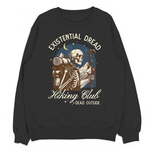 Introvert Hiking Club Antisocial Overthinking Anxiety Unisex Sweatshirt - Raresse