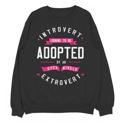 Introvert Looking To Be Adopted Introvert Humor Unisex Sweatshirt - Raresse