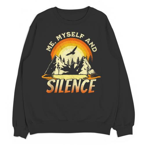 Introvert Relaxation Me Myself And Silence Mountain Vacation Unisex Sweatshirt - Raresse