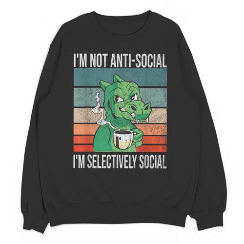 Introvert Selectively Social Anti-Social Shy Unisex Sweatshirt - Raresse