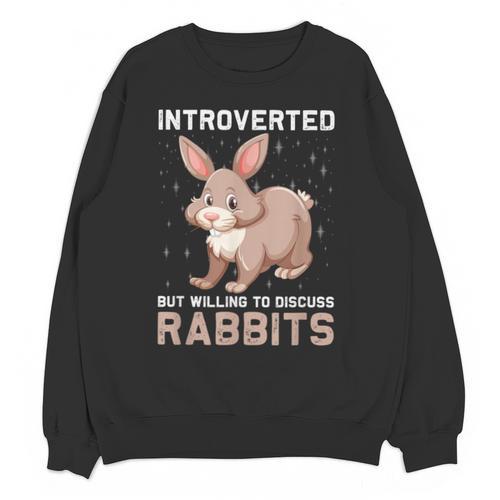 Introverted Rabbits Bunny Lover Rabbit Introvert Unisex Sweatshirt - Raresse