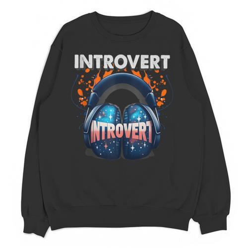 Introvert's Best Friend Noise-Canceling Headphones Unisex Sweatshirt - Raresse