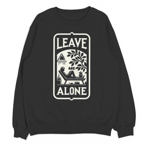 Introvert's Peaceful Solitude Graphic Leave Me Alone Quiet Unisex Sweatshirt - Raresse