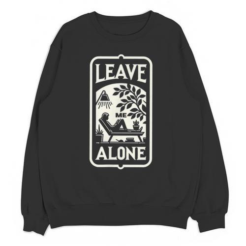 Introvert's Peaceful Solitude Graphic Leave Me Alone Quiet Unisex Sweatshirt - Raresse