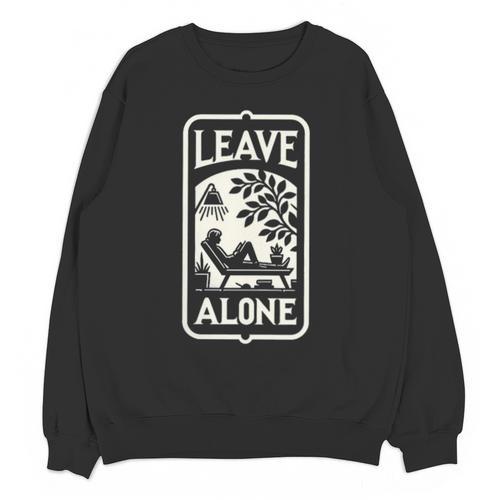 Introvert's Peaceful Solitude Graphic Leave Alone Quiet Unisex Sweatshirt - Raresse