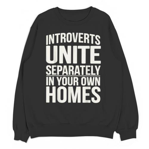 Introverts Unite Separately In Your Own Homes Unisex Sweatshirt - Raresse