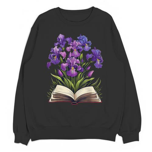 Irises Flowers Book Iris Floral Unisex Sweatshirt - Bookorys UK