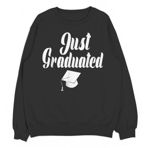 Just Graduated With A Graduation Cap Unisex Sweatshirt - Best Gift Smart