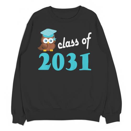 Kids Class Of 2031 Graduation Year T-Shirt Back To School Unisex Sweatshirt - Best Gift Smart