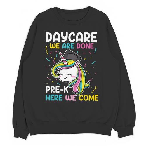Kids Daycare Graduation Unicorn Last Day Of School Kids Unisex Sweatshirt - Best Gift Smart