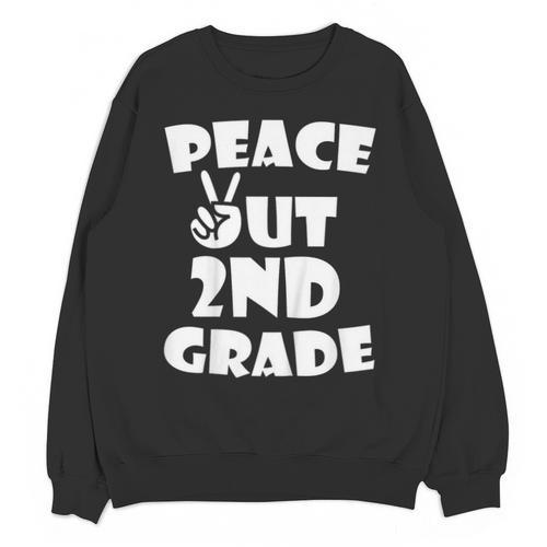 Kids Peace Out 2ND Grade For Graduation Unisex Sweatshirt - Best Gift Smart