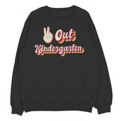 Kids Peace Out Kindergarten Graduation Kindergarten Graduate Unisex Sweatshirt - Best Gift Smart