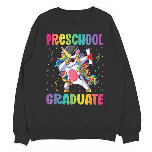 Kids Preschool Graduation Dab Unicorn Preschool Graduate Unisex Sweatshirt - Best Gift Smart