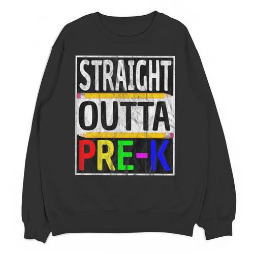 Kids Straight Outta Pre-K Graduation Unisex Sweatshirt - Best Gift Smart