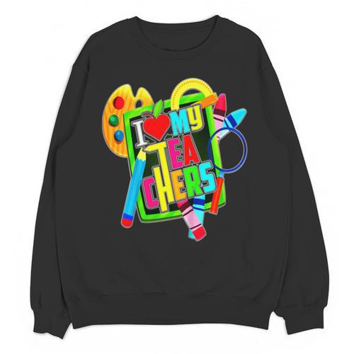 Kids Teens Graduation I Heart My Teachers I Love My Teachers Unisex Sweatshirt - Best Gift Smart