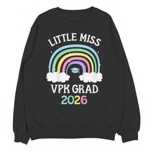 Kids VPK Graduation 2026 Rainbow VPK Grad Unisex Sweatshirt - Best Gift Smart