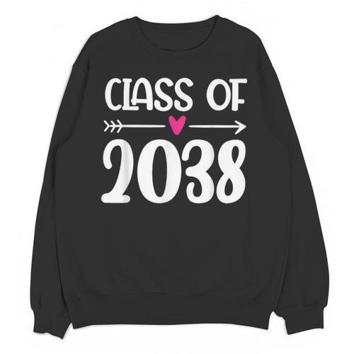 Kindergarten Class Of 2038 First Day School Graduation Girls Unisex Sweatshirt - Best Gift Smart