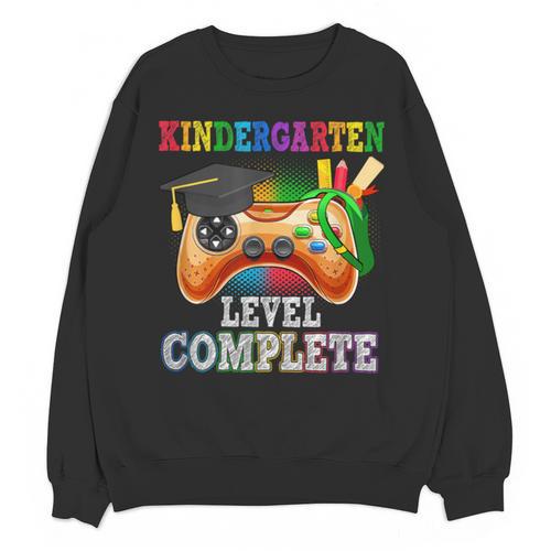 Kindergarten Level Complete Last Day Of School Graduation Unisex Sweatshirt - Best Gift Smart