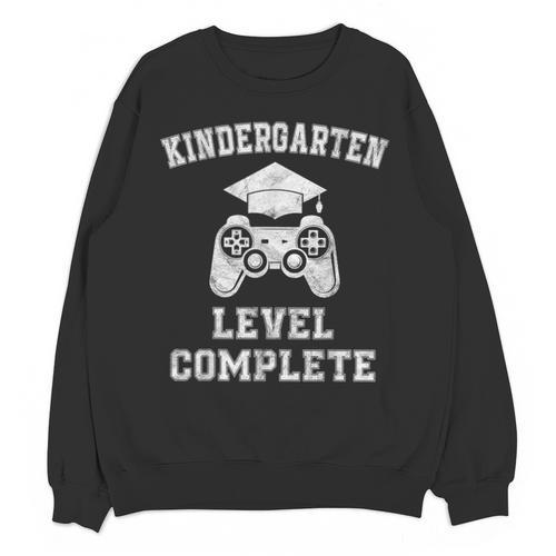 Kindergarten Level Complete Retro Graduation Video Gamer Unisex Sweatshirt - Best Gift Smart