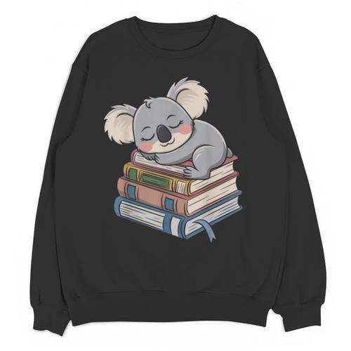 Koala Reading Book Pajama Sleep Unisex Sweatshirt - Bookorys