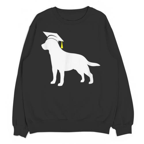 Labrador Retriever Graduation Dog Graduate For Men Women Kids Unisex Sweatshirt - Best Gift Smart