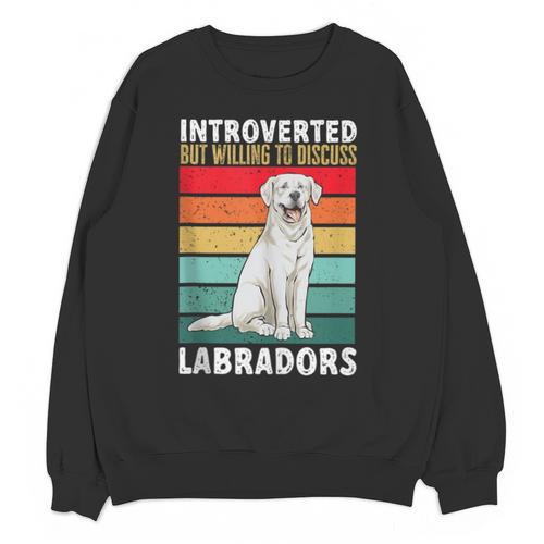 Labrador Retriever Introvert White Lab Unisex Sweatshirt - Raresse