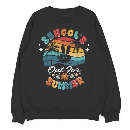 Last Day Of School Groovy Graduation School's Out For Summer Unisex Sweatshirt - Best Gift Smart