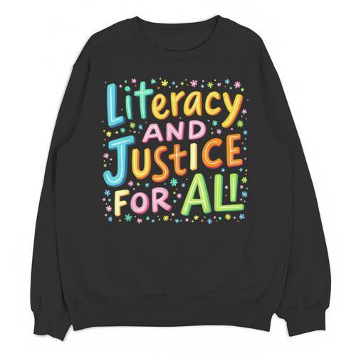 Literacy And Justice For All Protect Banned Books Library Unisex Sweatshirt - Bookorys
