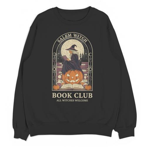 Literary Salem Witch Book Club All Witches Welcome Unisex Sweatshirt - Bookorys
