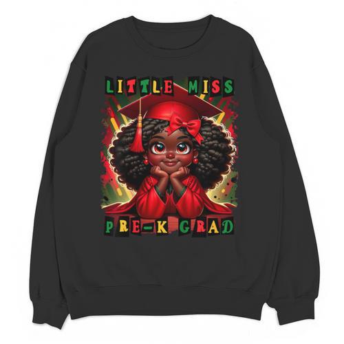 Little Miss Pre-K Grad 2026 Girl Preschool Graduation Unisex Sweatshirt - Best Gift Smart
